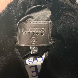 Black faux fur crop jacket. BlankNYC brand. Worn once. Dry cleaned.